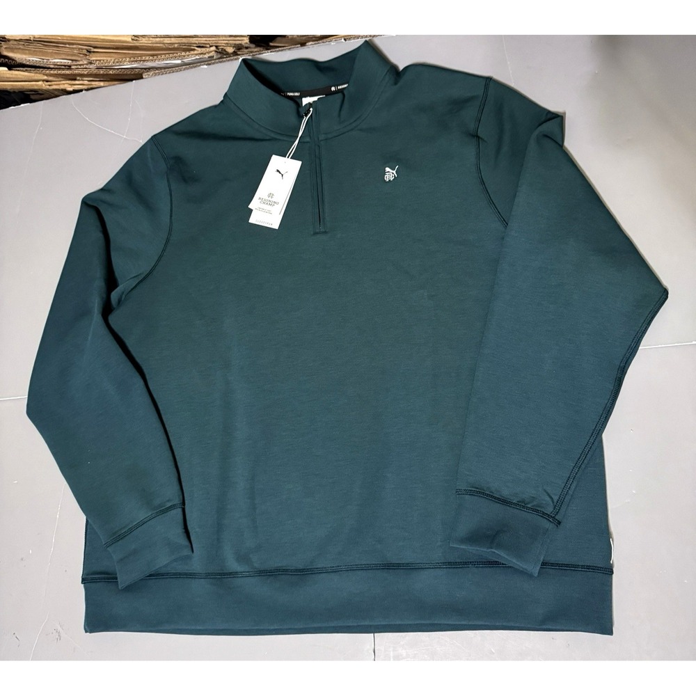 Puma Golf x Reigning Champ RC Cloudspun 1/4 Zip Green Terrain Size XXL Golf New